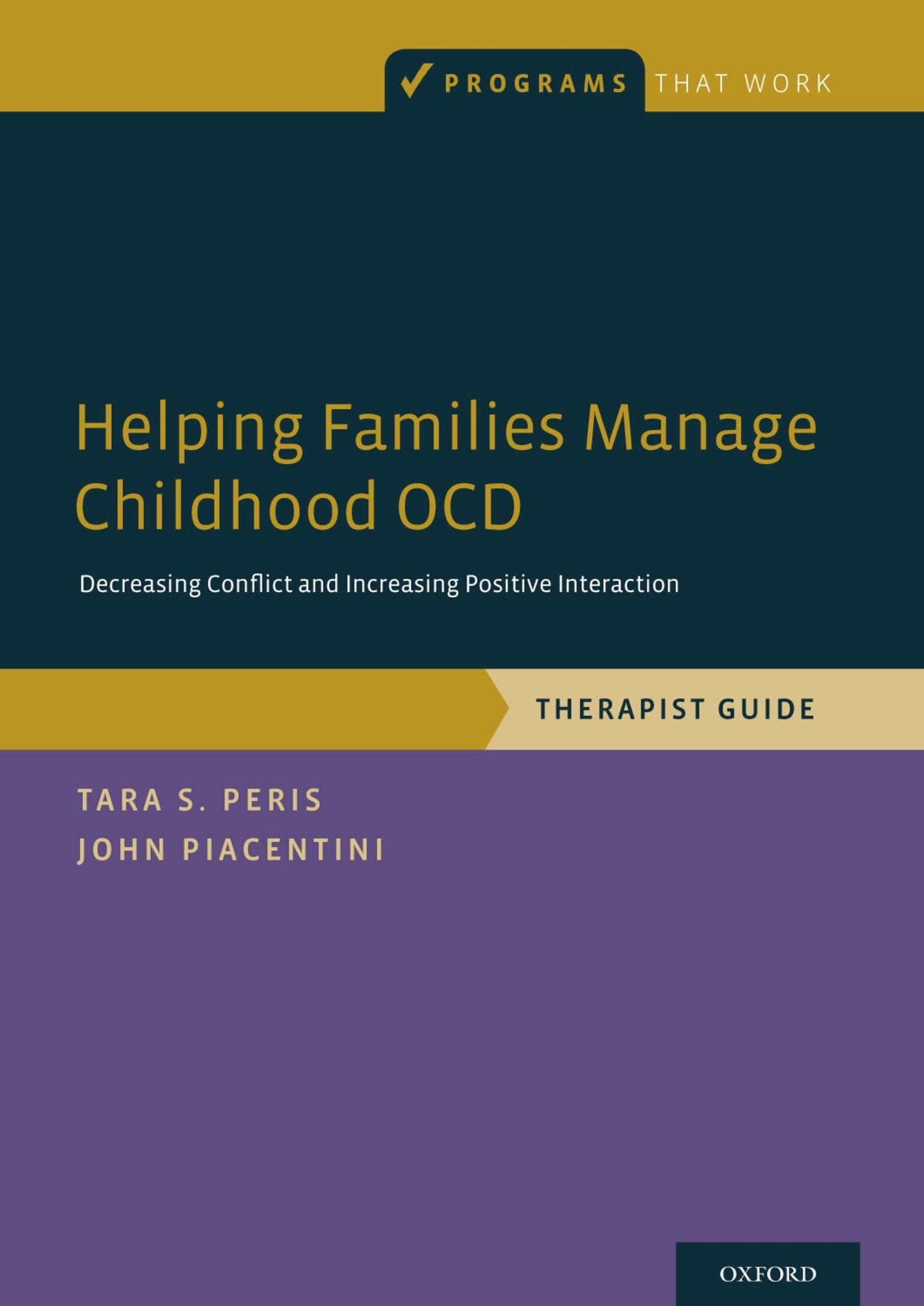 Helping Families Manage Childhood OCD: Decreasing Conflict a