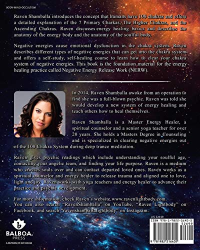 100 Chakra System: Introduction to Negative Energy Release Work — back cover