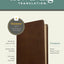 NLT Compact Bible, Filament Enabled (LeatherLike, Rustic Brown Cross, Red Letter)