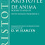 De Anima (Clarendon Aristotle Series)