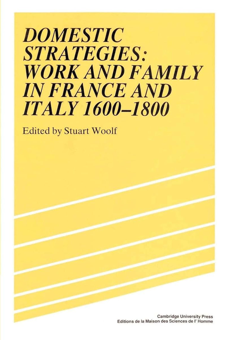 Domestic Strategies: Work and Family in France and Italy, 1600-1800 (Studies in Modern Capitalism)