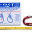 Knot Tying Kit  Pro-Knot Best Rope Knot Cards, two practice cords and a carabiner