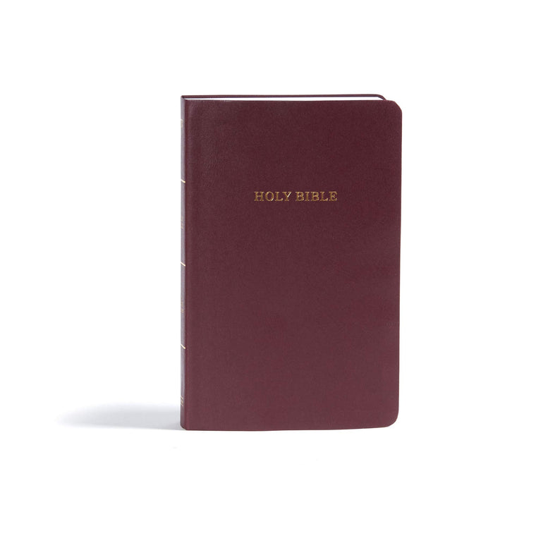 KJV Gift and Award Bible, Burgundy Imitation Leather, Red Letter, Pure Cambridge Text, Presentation Page, Easy-to-Read Bible MCM Type