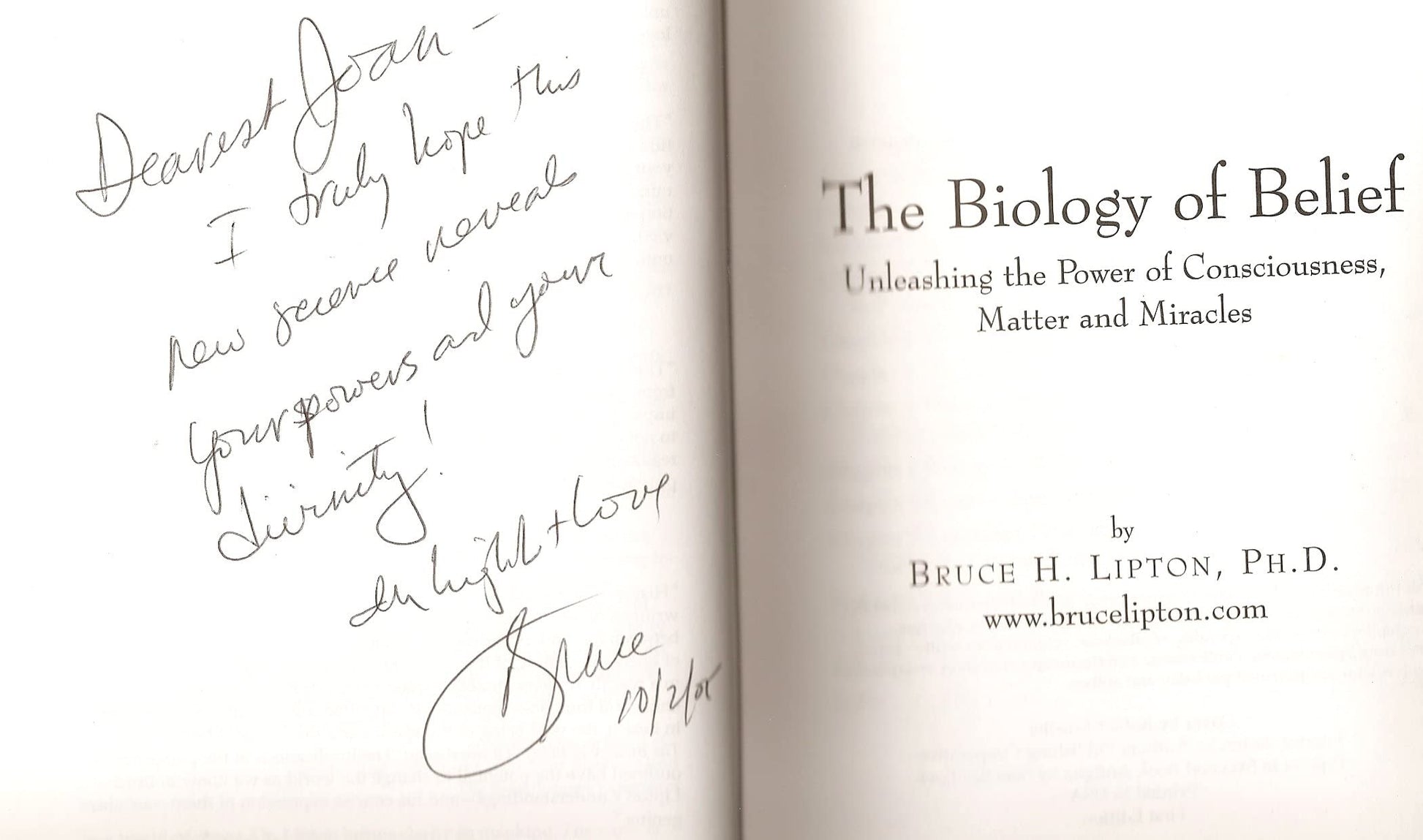 The Biology Of Belief: Unleashing The Power Of Consciousness, Matter And Miracles