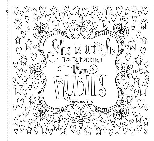 Colorful Blessings: A Coloring Book for Grown-Up Girls from The Coloring Cafe