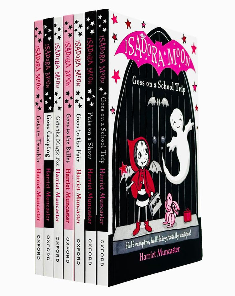 Harriet Muncaster Isadora Moon Series 7 Books Collection Set (Isadora Moon Goes Camping, Isadora Moon Has a Birthday, Isadora Moon Goes on a School Trip, Isadora Moon Gets in Trouble, Isadora Moon Goe