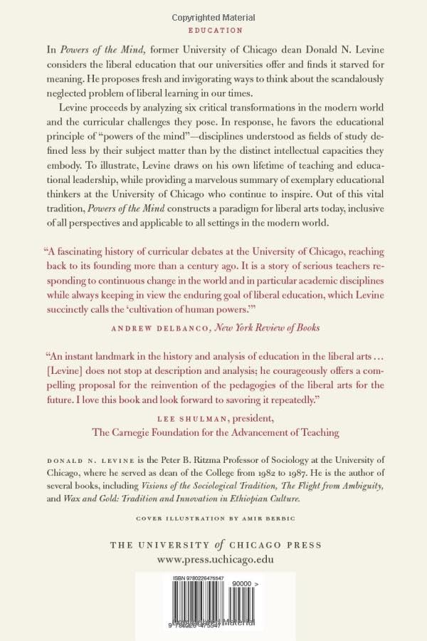 Powers of the Mind: The Reinvention of Liberal Learning in America