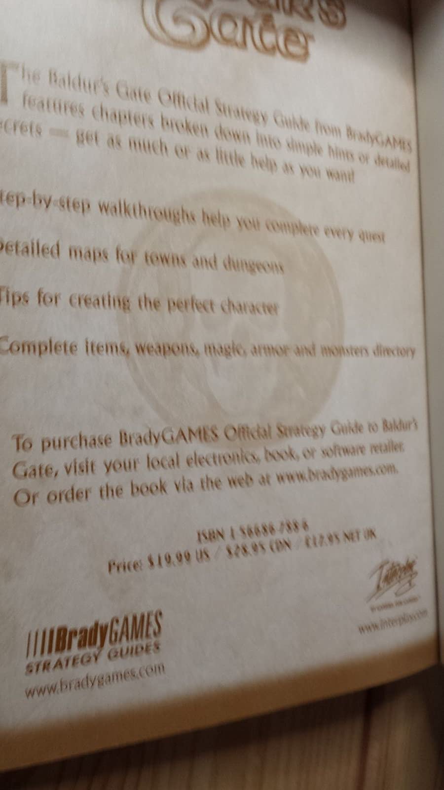 Baldurs Gate: Official Strategy Guide by William H. Keith Jr