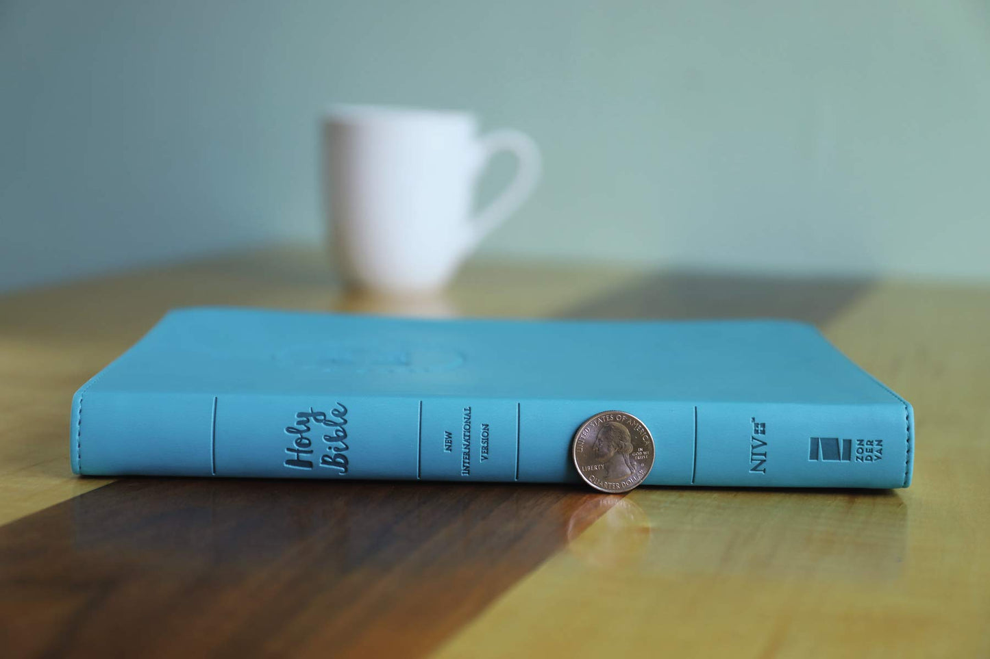 NIV, Value Thinline Bible, Large Print, Leathersoft, Teal, C