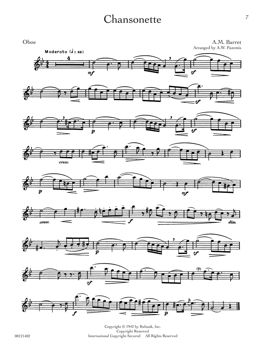 Rubank Treasures for Oboe: Book with Online Audio (stream or download) (The Rubank Treasures)