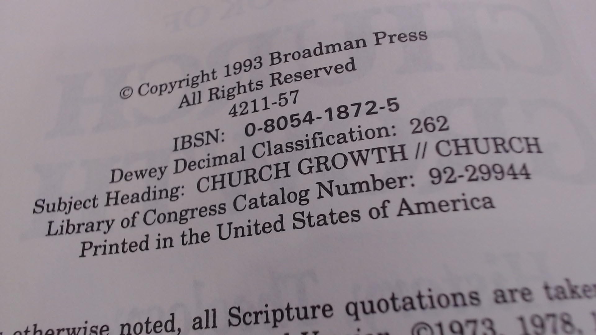 The Book of Church Growth