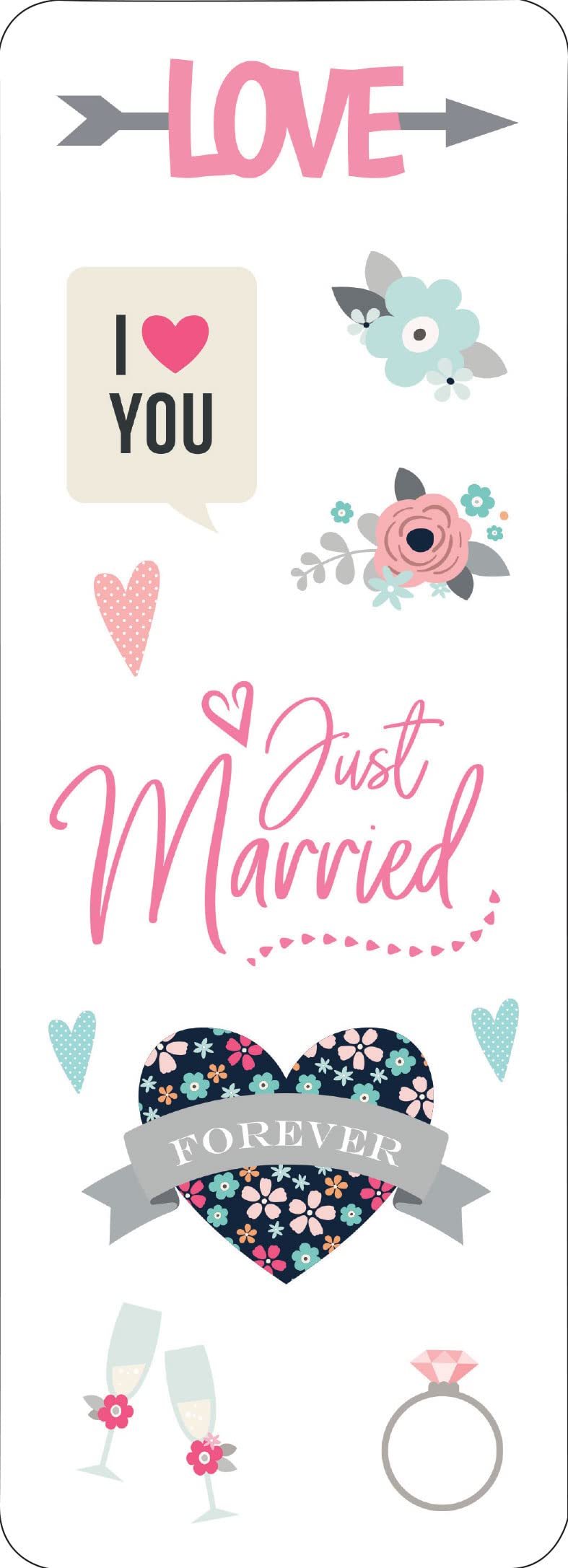 Wedding Sticker Set (Over 65 stickers!) (Sticker Sheets)