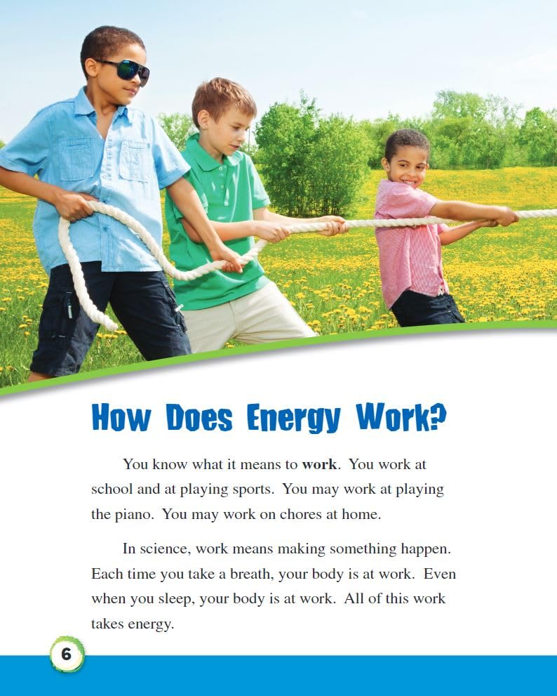 Teacher Created Materials - Science Readers: Content and Literacy: Energy - Grade 2 - Guided Reading Level J
