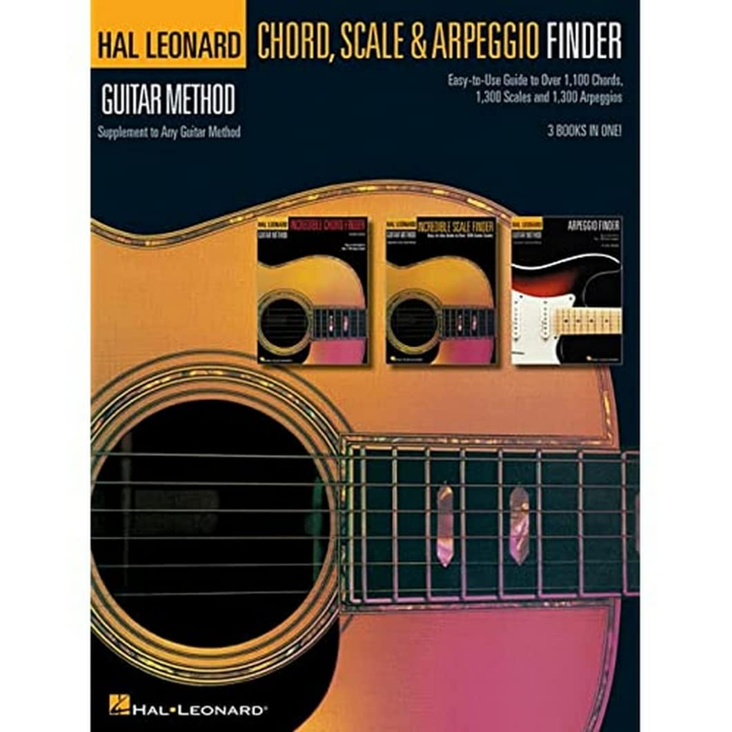 Guitar Chord, Scale and Arpeggio Finder Hal Leonard Guitar Method  Easy Guide to Over 1,100 Chords, 1,300 Scales and 1,300 Arpeggios  Complete Guitar Reference Book