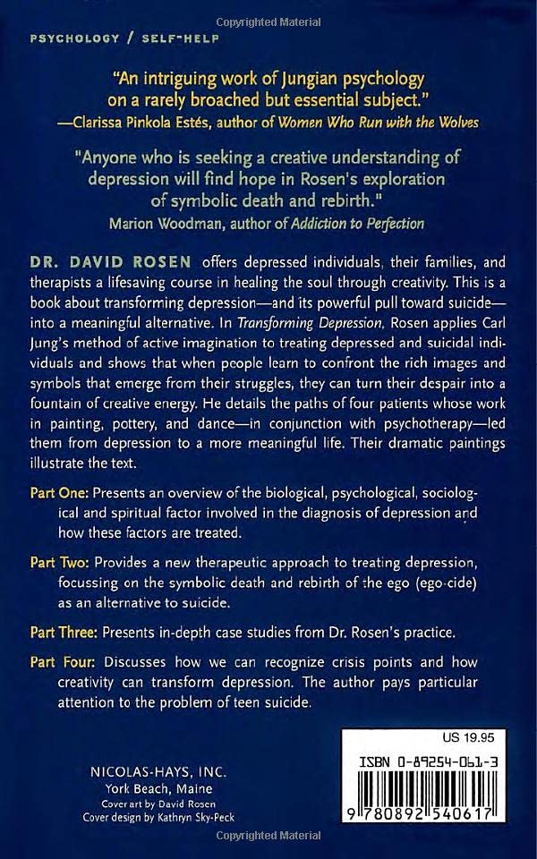Transforming Depression: Healing the Soul Through Creativity — back cover