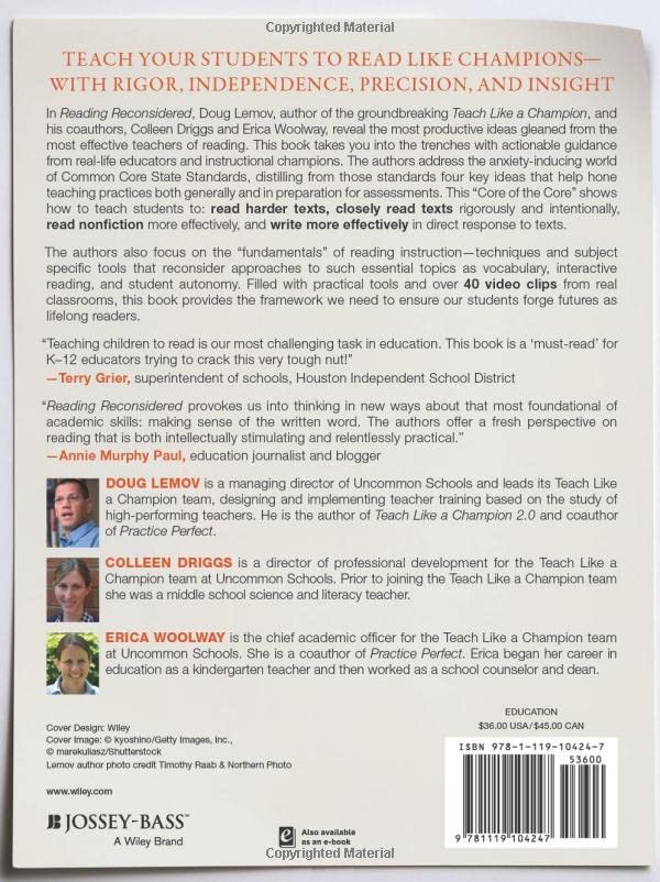 Reading Reconsidered: A Practical Guide to Rigorous Literacy