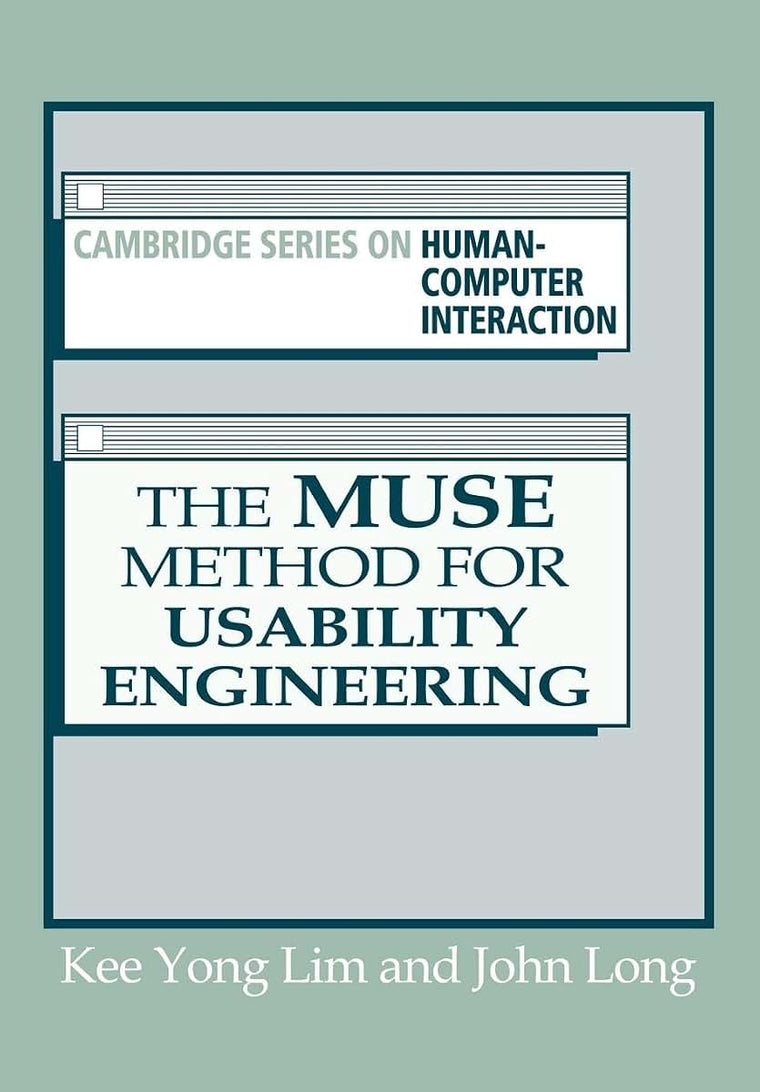 The Muse Method for Usability Engineering