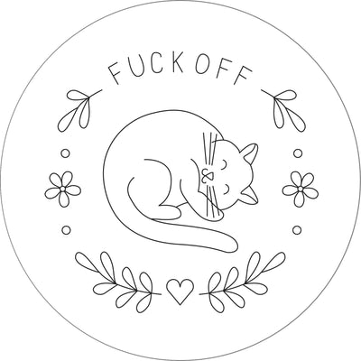 Snarky Embroidery Pattern Transfers (set of 10 hoop designs!)