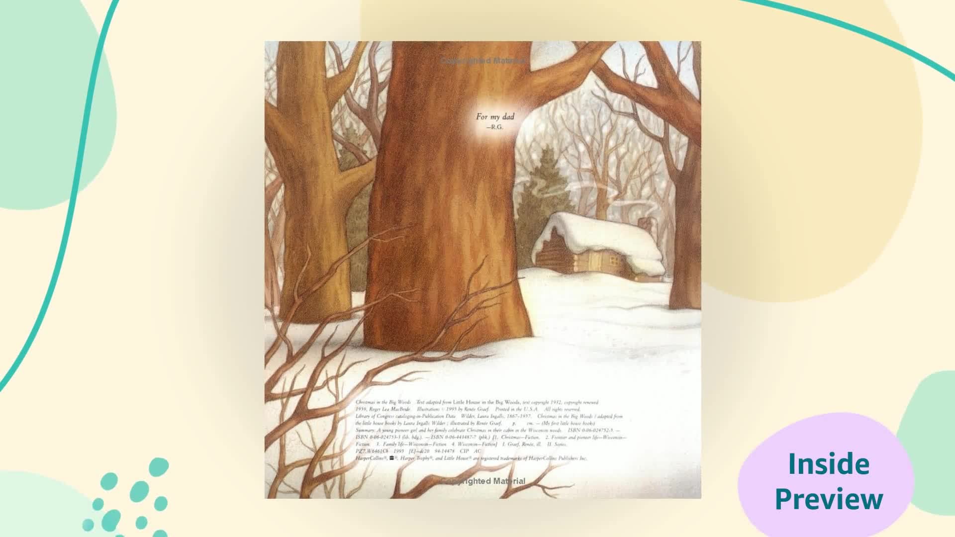 Christmas in the Big Woods: A Christmas Holiday Book for Kids (Little House Picture Book)