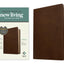 NLT Compact Bible, Filament Enabled (LeatherLike, Rustic Brown Cross, Red Letter)