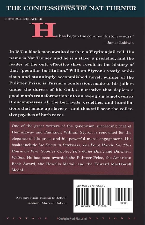 The Confessions of Nat Turner: Pulitzer Prize Winner