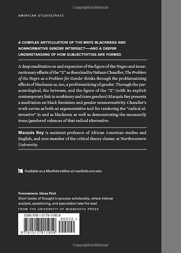 The Problem of the Negro as a Problem for Gender (Forerunners: Ideas First)