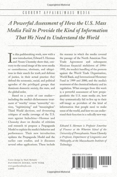 Manufacturing Consent: The Political Economy of the Mass Med