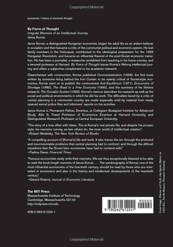 By Force of Thought: Irregular Memoirs of an Intellectual Journey (Mit Press)