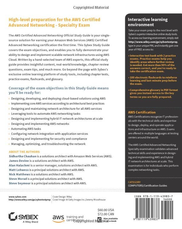 AWS Certified Advanced Networking Official Study Guide: Specialty Exam