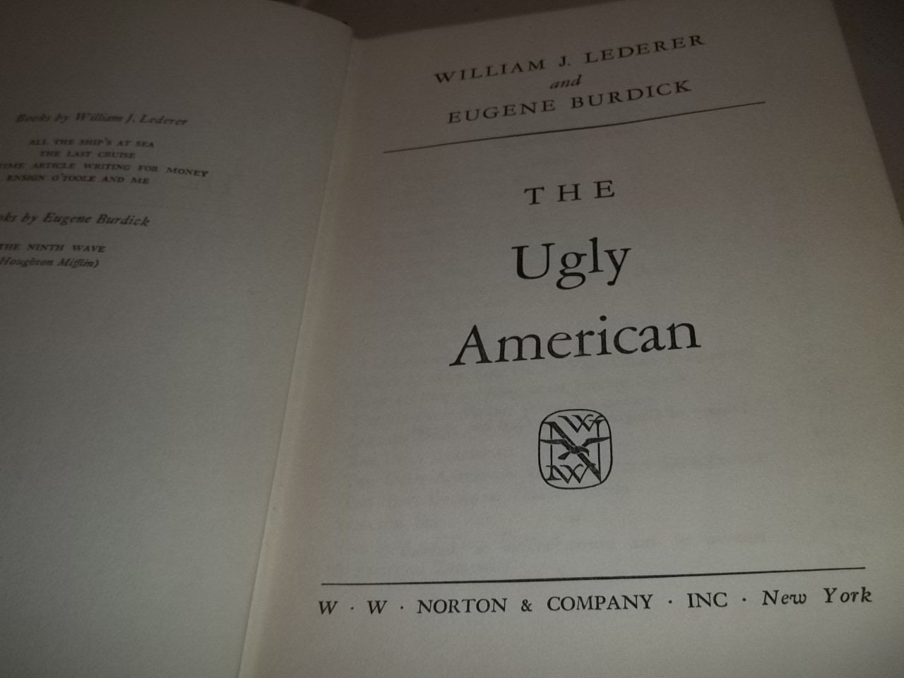 The Ugly American by Eugene Burdick (New)
