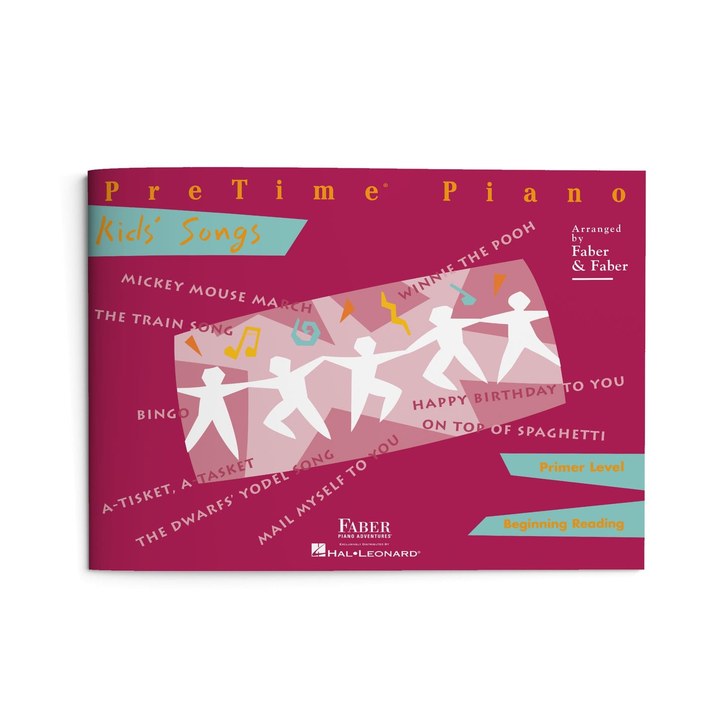 PreTime Piano: Kids Songs - Primer Level  Sheet Music Songbook for Beginner Piano Students  Easy Piano Method Book with Familiar Childrens Songs  Faber Piano Repetroire Book for Kids