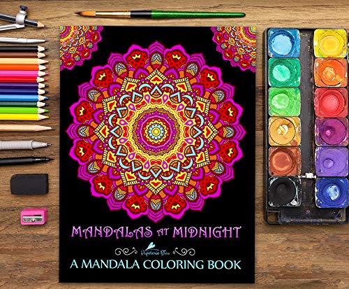 Mandalas At Midnight: A Mandala Coloring Book