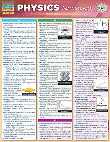 Physics Terminology (Quick Study Academic)