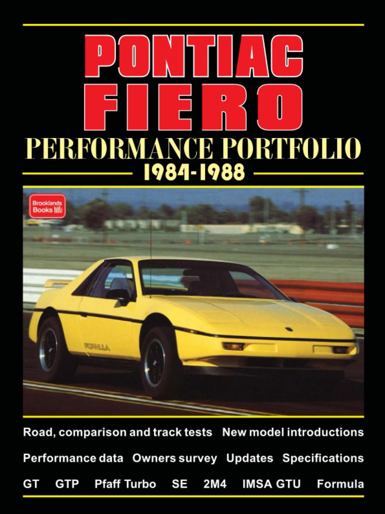 Pontiac Fiero Perfomance Portfolio 1984-1988 (Performance Portfolio)