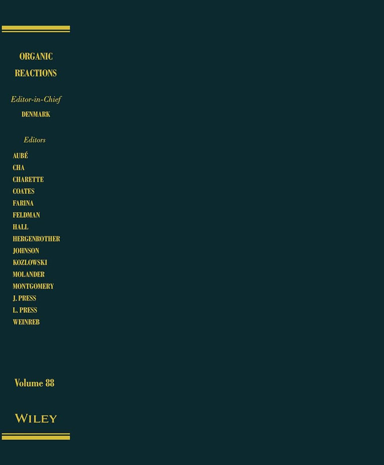 Organic Reactions, Volume 88