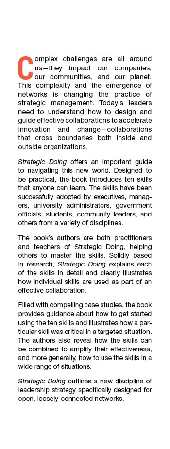 Strategic Doing: Ten Skills for Agile Leadership