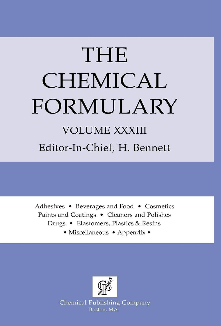 Chemical Formulary, Vol. 33