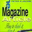 The Magazine Article: How to Think It, Plan It, Write It