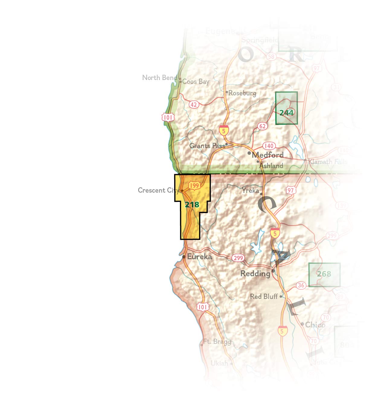 Redwood National and State Parks Map (National Geographic Trails Illustrated Map, 218)