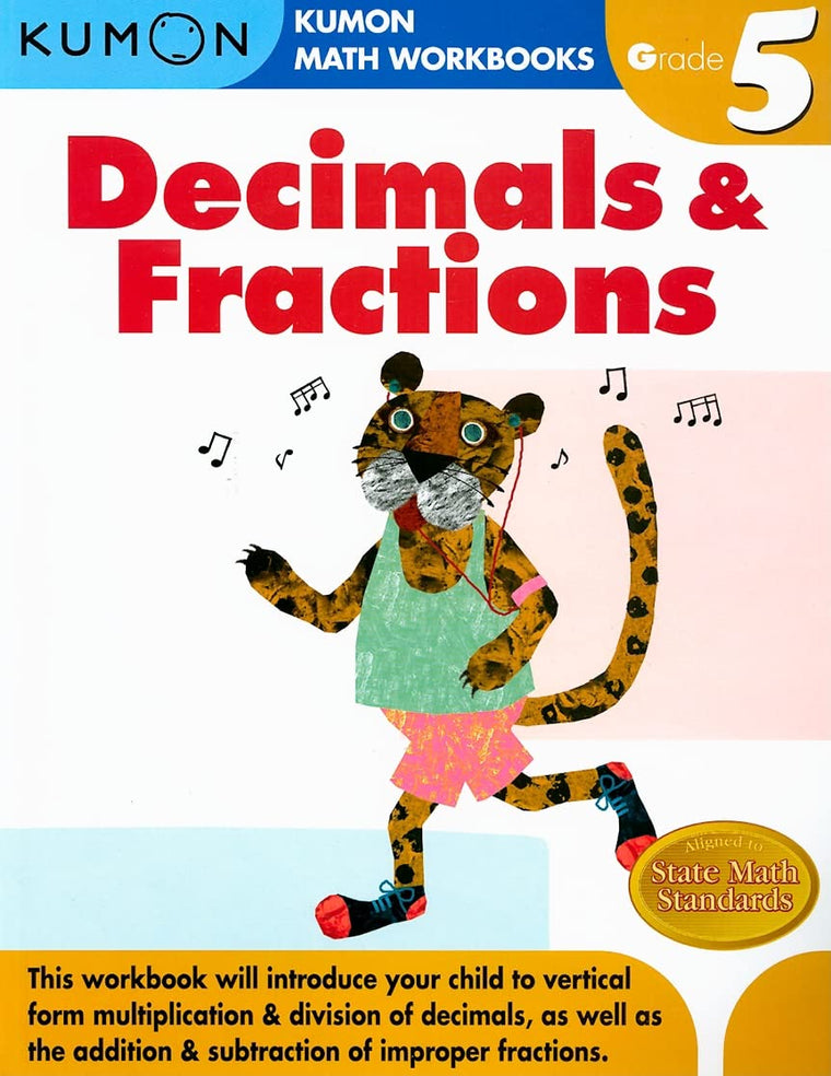 Kumon Grade 5 Decimals & Fractions (Kumon Math Workbooks)