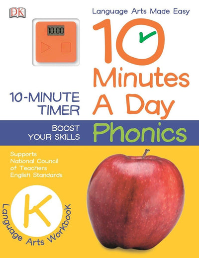 10 Minutes a Day: Phonics, Kindergarten: Supports National Council of Teachers English Standards