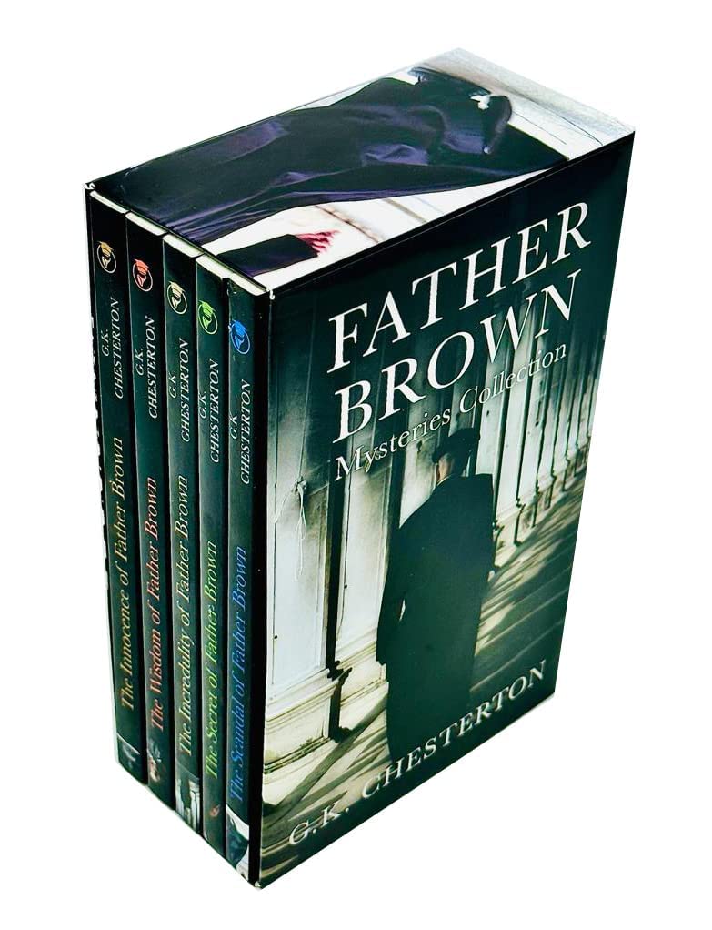 Father Brown Mysteries Collection 5 Books Box Set By G.K Chesterton (Innocence, Wisdom, Incredulity, Secret & Scandal)