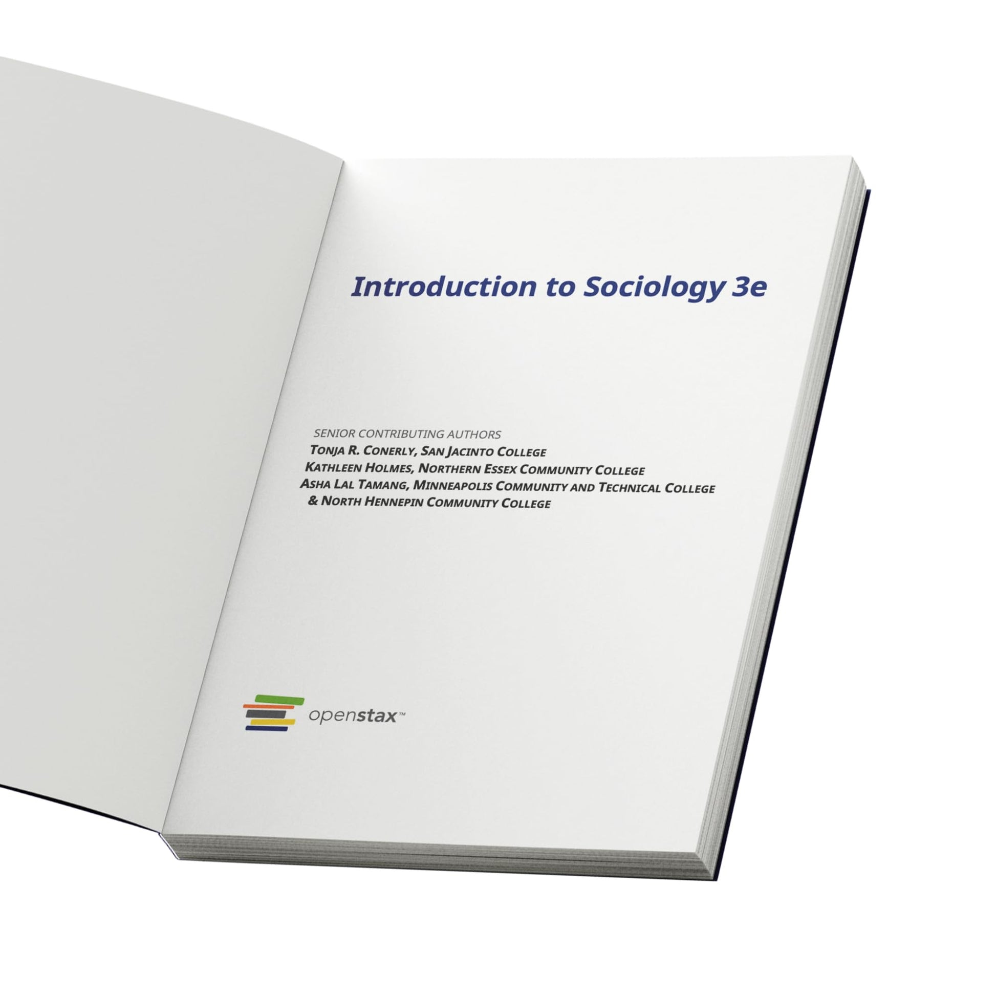 Introduction to Sociology 3e by OpenStax (Official Print Version, paperback version, full color)