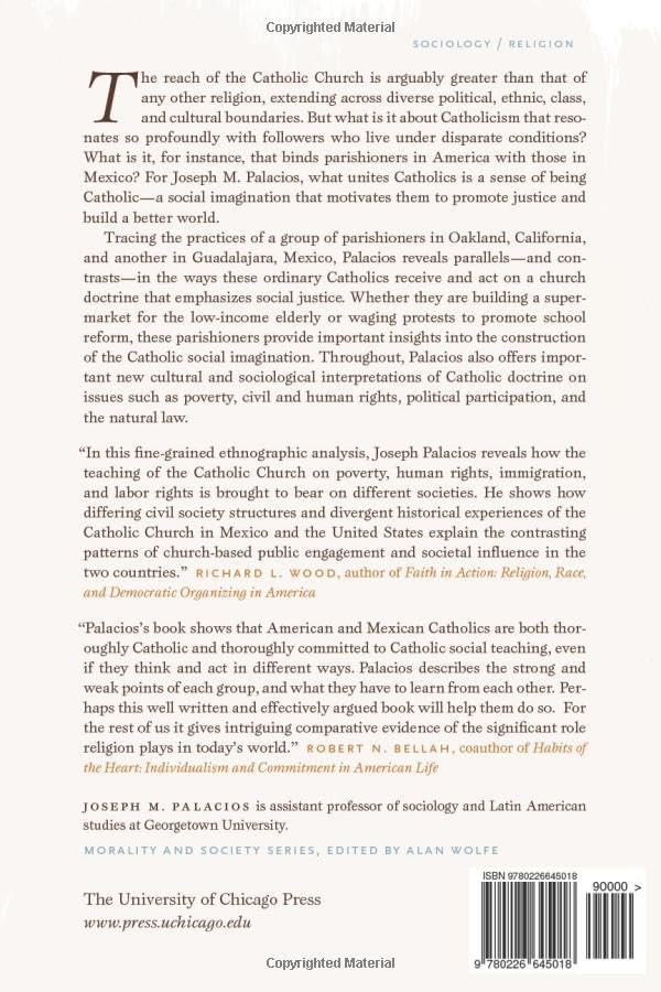The Catholic Social Imagination: Activism and the Just Society in Mexico and the United States (Morality and Society Series)