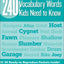 240 Vocabulary Words Kids Need to Know: Grade 3: 24 Ready-to