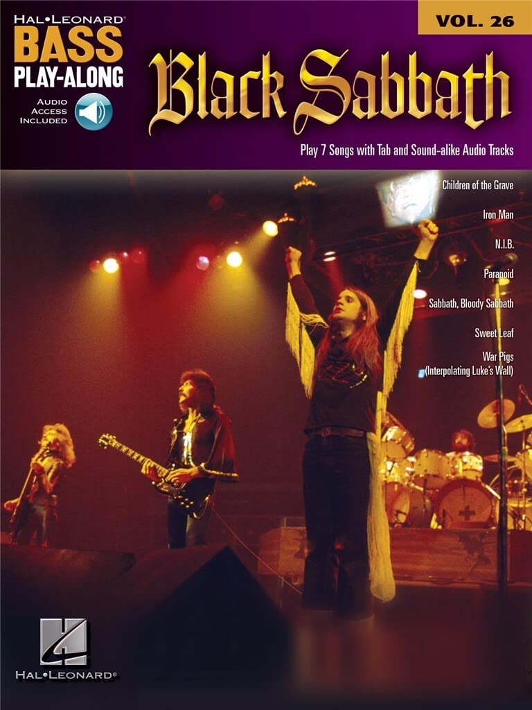 Black Sabbath Bass Play-Along Volume 26 Book/Online Audio (Hal Leonard Bass Play-Along)