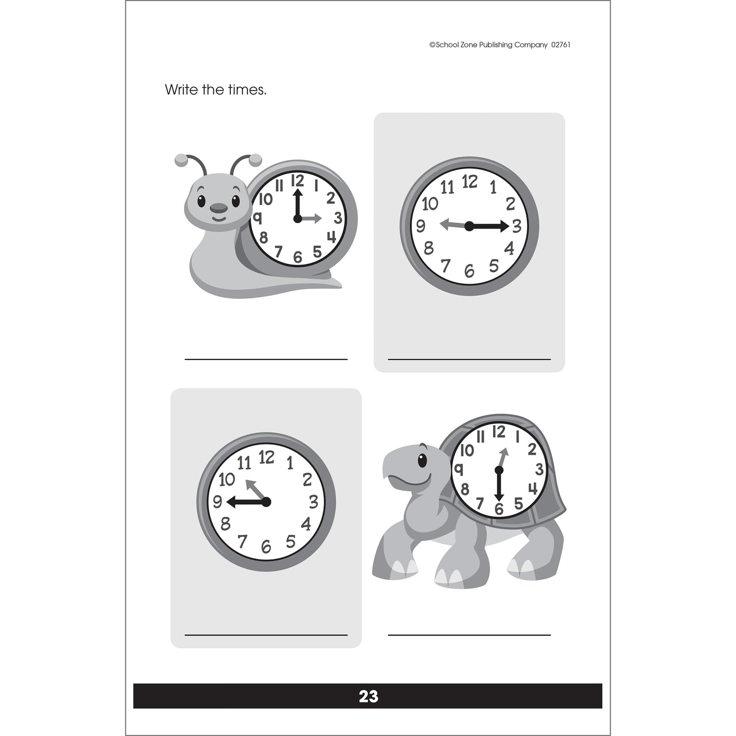 School Zone Get Ready To Tell Time Workbook: 48 Pages, 1st Grade, 2nd Grade, Telling Time, Digital, Analog, Clock, Ages 6 to 8 (Little Get Ready! Book Series)
