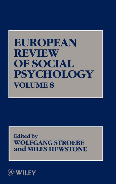 Volume 8, European Review of Social Psychology