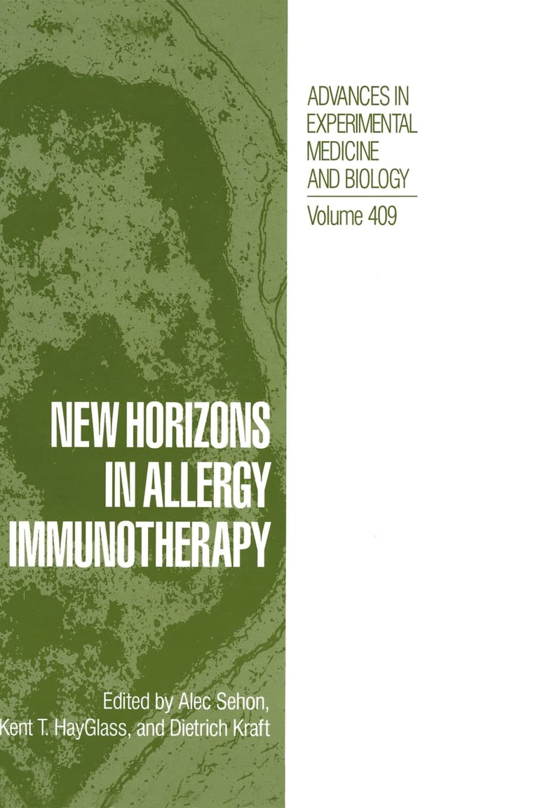 New Horizons in Allergy Immunotheraphy (NATO Asi Series)