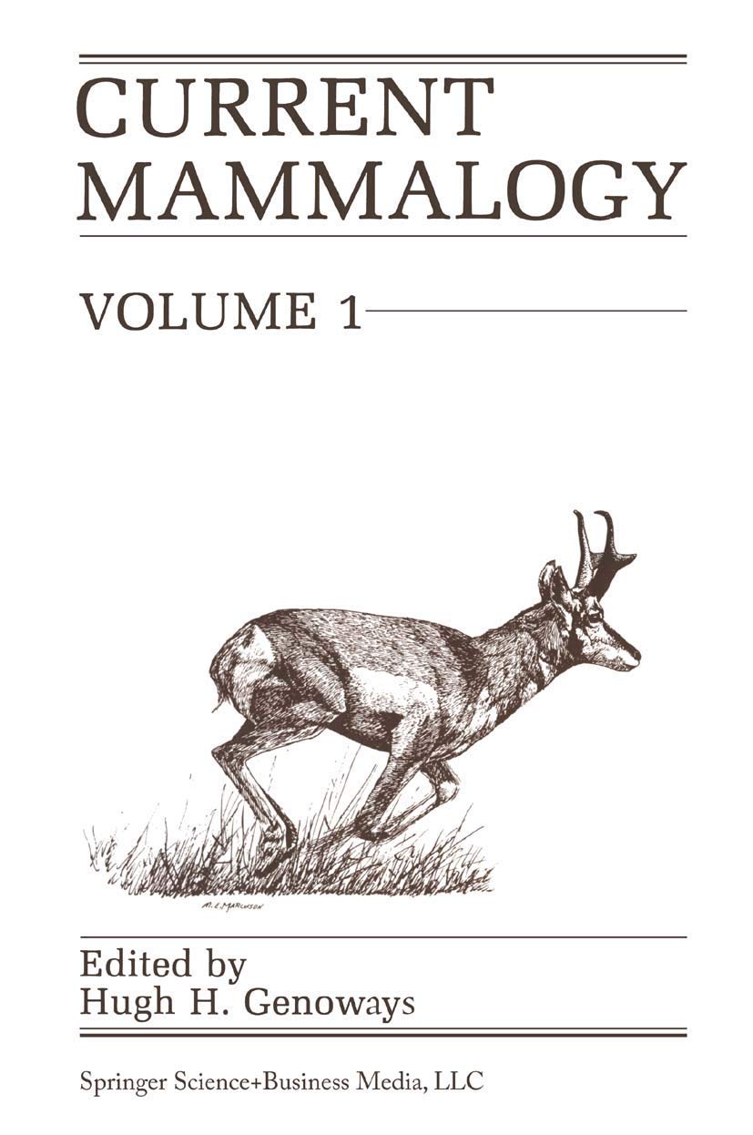 Current Mammalogy, Volume 1